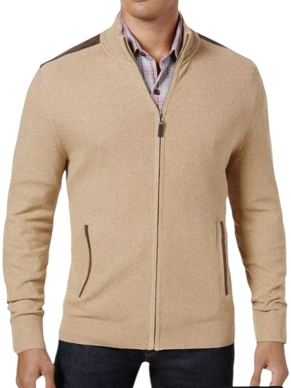 Tasso Elba Textured Knit Jacket